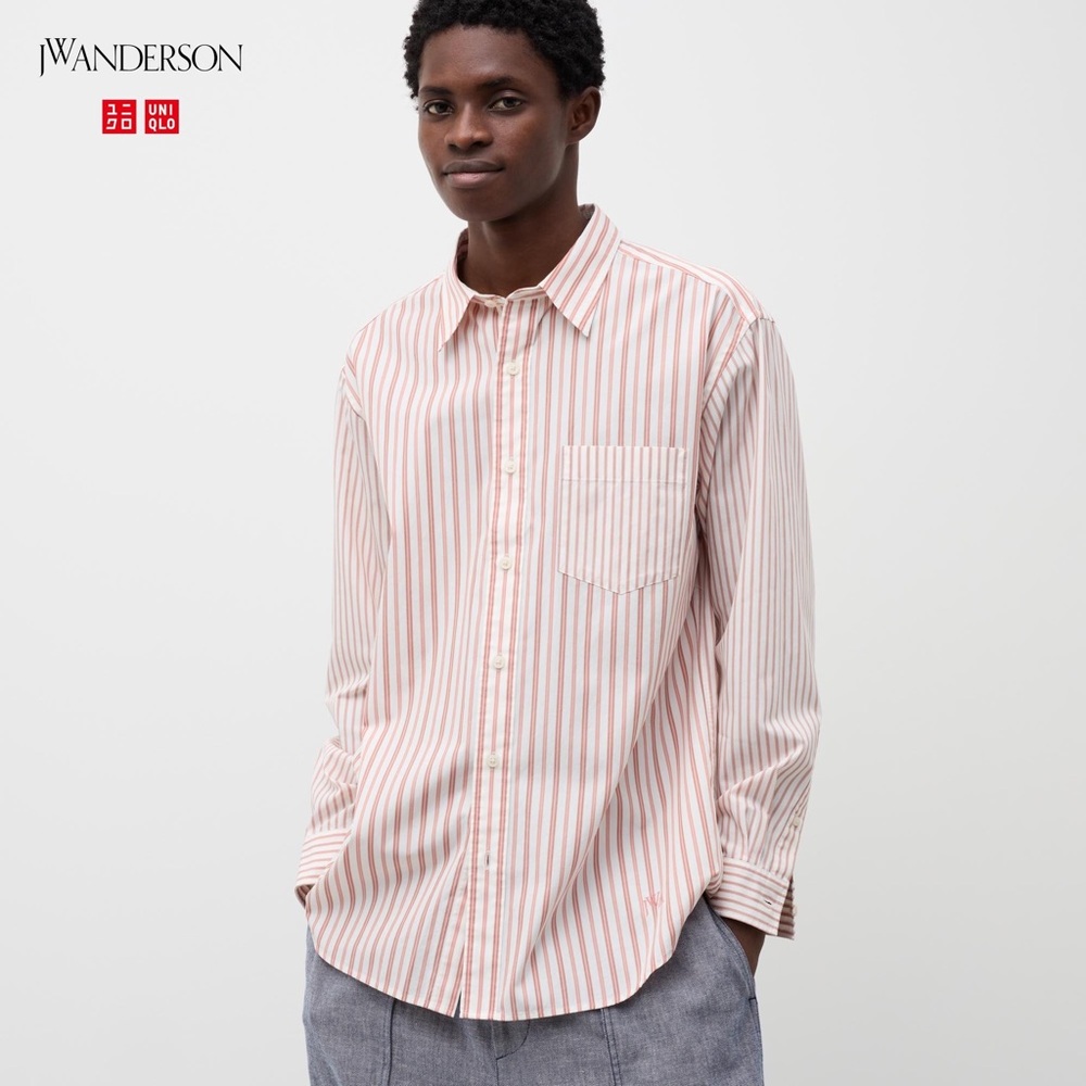 Uniqlo JW Anderson Pink Stripes Shirt